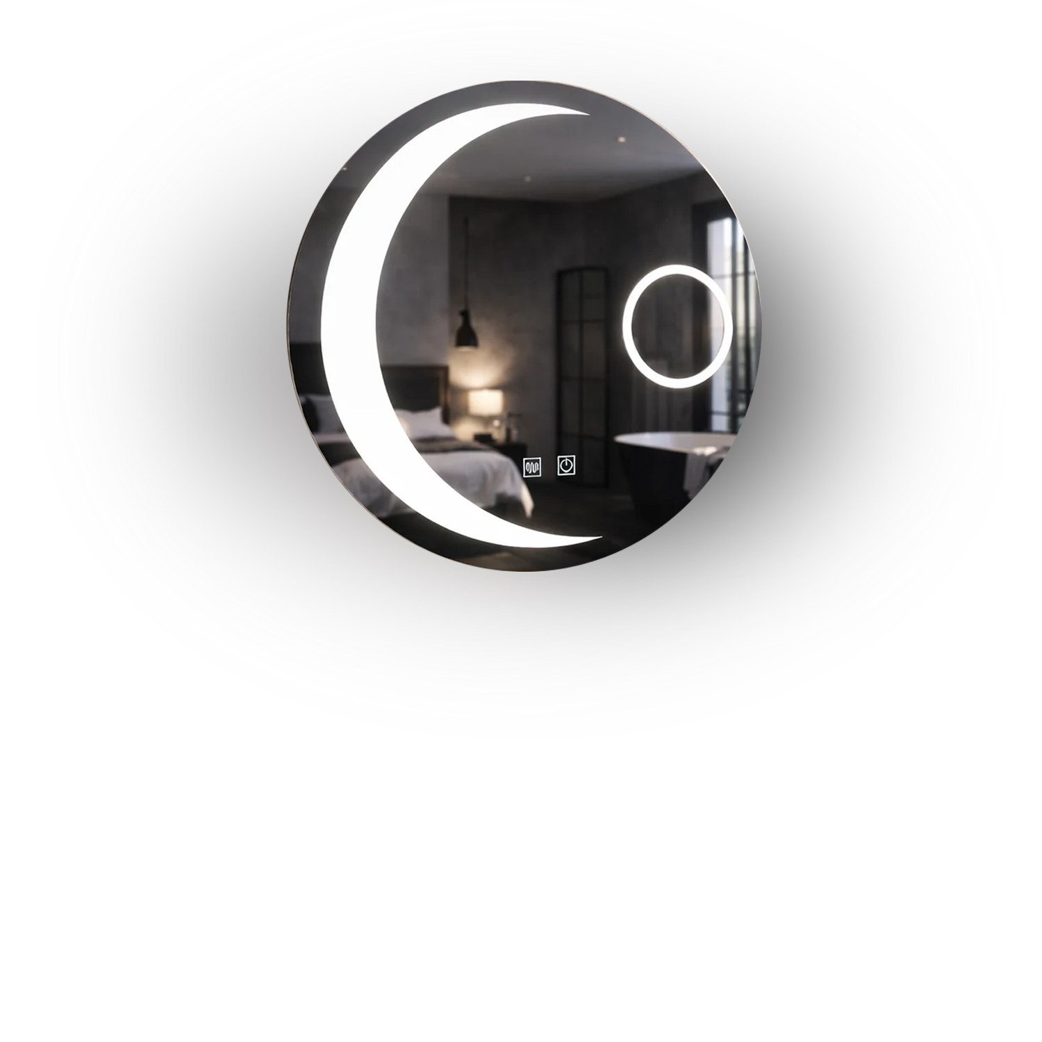 Okrúhle kúpeľňové zrkadlá