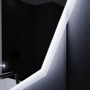Zrkadlo LED Polygon 70 cm Judith Sensor Motionglow Marcellow System Defosting Clocks a Smoteble Therometer
