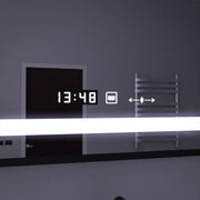 Obdĺžnikové LED zrkadlo 120x80cm Motionglow Sensor Marcello Demonant Clock Defosting System