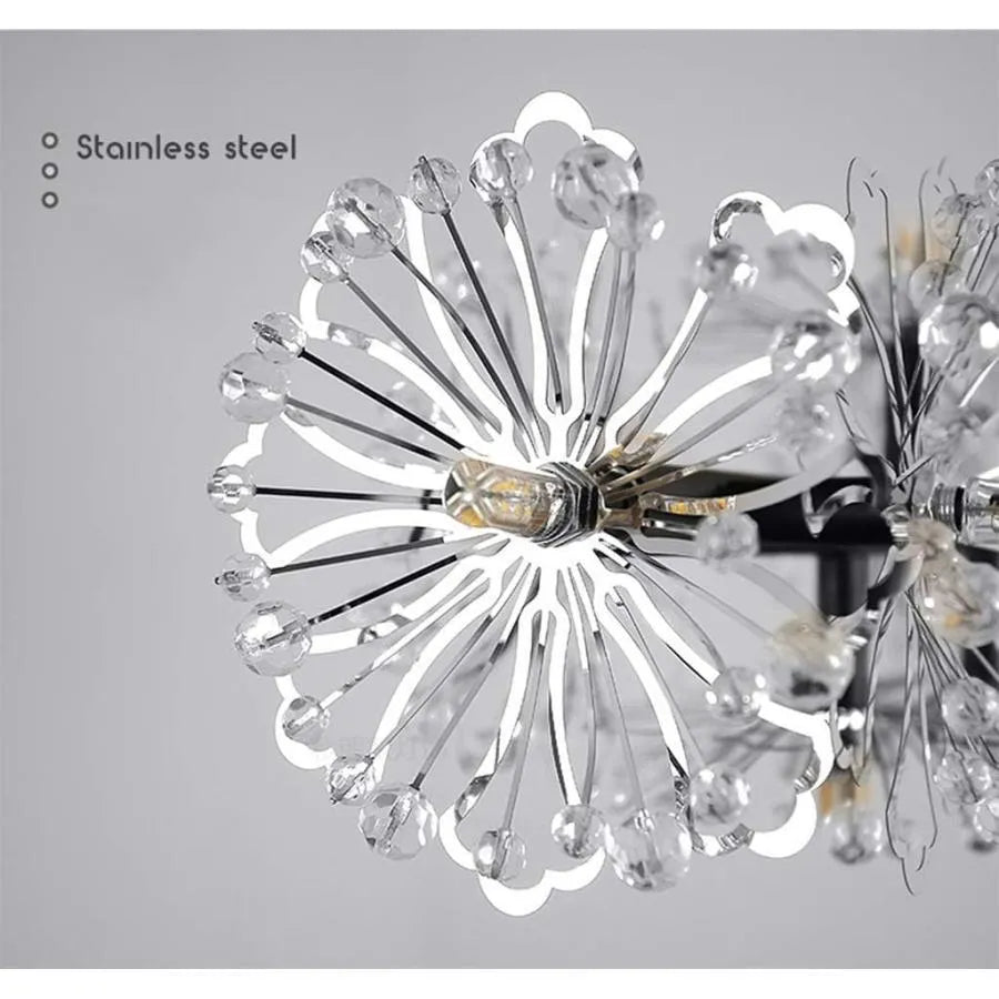 PETERHOF Eleganza krištáľový luster, 13xG4, priemer 49 cm, čierny