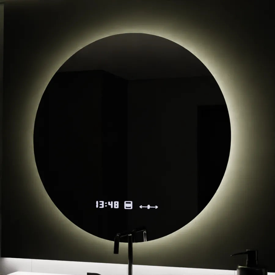 Zrkadlo LED 80 cm serenit Motionglow Marcellow System Defosting Clock a Smoteble Therometer