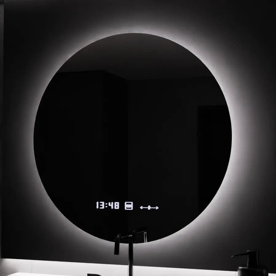 Zrkadlo LED 80 cm serenit Motionglow Marcellow System Defosting Clock a Smoteble Therometer