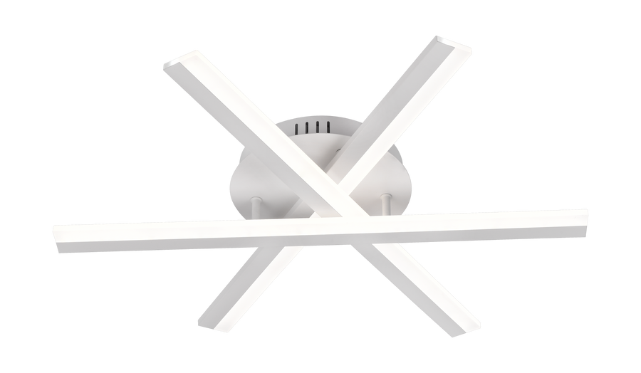 LED luster s diaľkovým ovládaním ZOE, 40W, studené/teplé/neutrálne svetlo, stmievateľné, biela