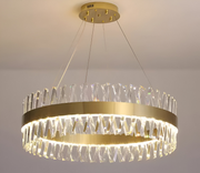 LED Alessandro luster s diaľkovým ovládaním, Daisy, priemer 60 cm, zlato