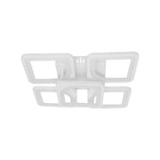 LED luster s diaľkovým ovládaním ZOE 96W, 5 štvorcov, studené/teplé/neutrálne svetlo, stmievateľné, biela