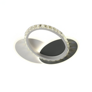 LED LED PRISMIQ, 28W, 3 kruhy, studené/horúce/neutrálne svetlo, čierne