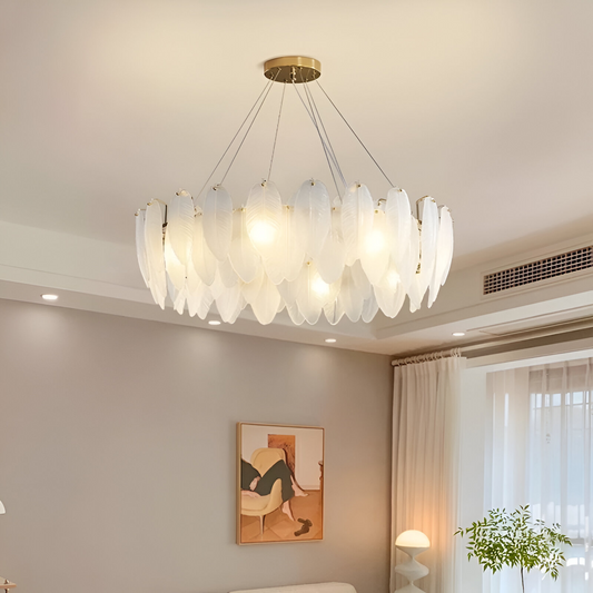 VAUX-LE-VICOMTE Elegance krištáľový luster, 5x E14, priemer 42 cm, zlatý, nastaviteľná výška