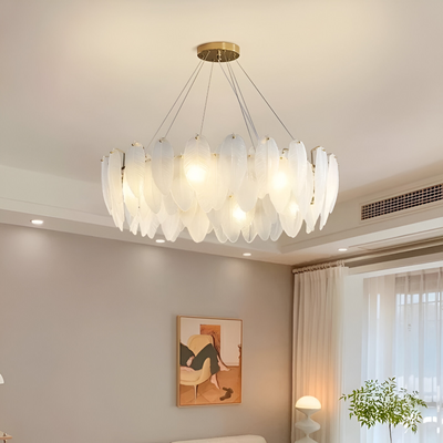 VAUX-LE-VICOMTE Elegance krištáľový luster, 5x E14, priemer 42 cm, zlatý, nastaviteľná výška