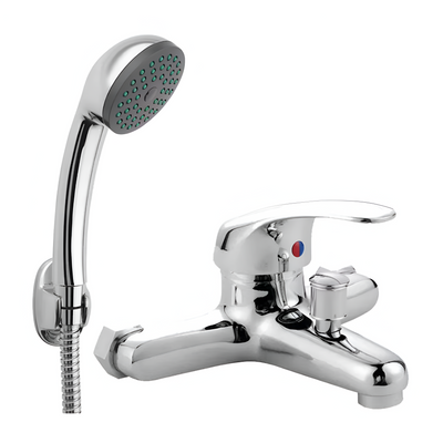 Vrátane kúpeľa, sprchy a hadice, zliatina, keramická kazeta, Chrome, CD001