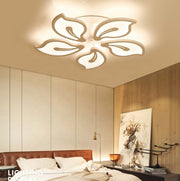 LED luster s diaľkovým ovládaním JASMINE 73W, 5 okvetných lístkov, studené/teplé/neutrálne svetlo, stmievateľné, biela