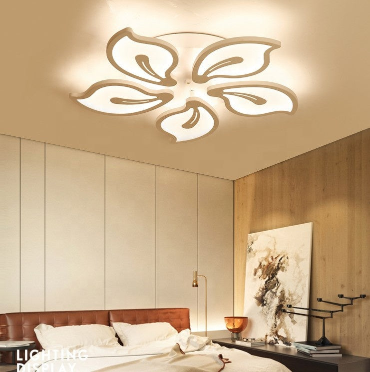 LED luster s diaľkovým ovládaním JASMINE 73W, 5 okvetných lístkov, studené/teplé/neutrálne svetlo, stmievateľné, biela