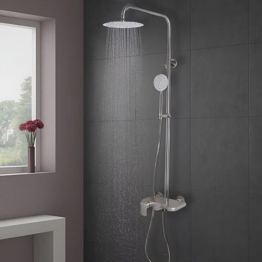 Coloana Dus, Inox SUS304, Satinat, N/LY001 Baterii & Coloane de Duș Default Title Alessandro Design