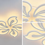 LED luster s diaľkovým ovládaním JASMINE 73W, 5 okvetných lístkov, studené/teplé/neutrálne svetlo, stmievateľné, biela