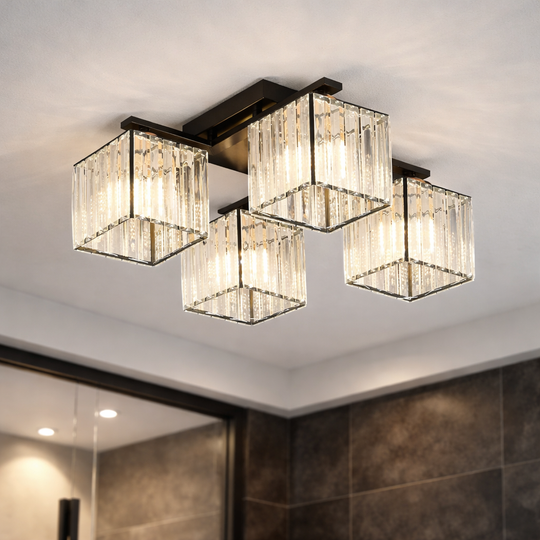 Gruzínsky luster, LC111/4BK, 4x E27, čierny, kovový Klasické lustre Predvolený názov Alessandro Design