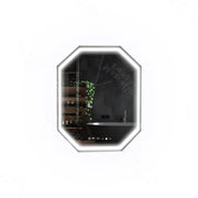 Polygonové LED zrkadlo, 60x80cm, senzor Ralya MotionGlow Marcello, systém odhmlievania, hodiny a teplomer, Dimabila