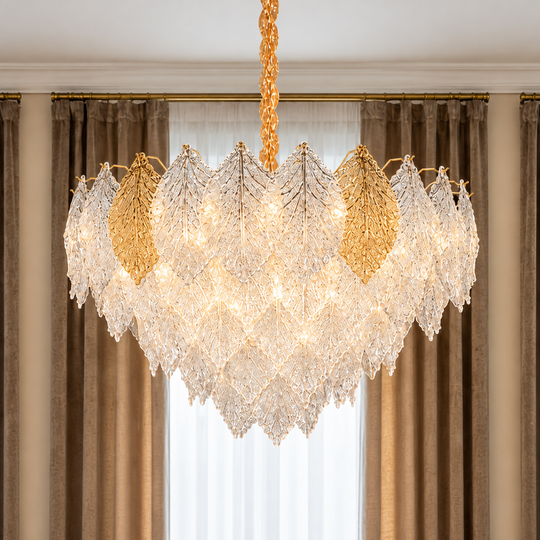 Krištáľový luster LACE Regalis 21xE14, Priemer 80cm, Výška 49cm, Lesklý zlatý, Nastaviteľná výška, Elegantný dizajn