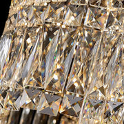 Crystal Luster Windsor Regalis 10XE27, priemer 85 cm, lesklý chróm, nastaviteľná výška