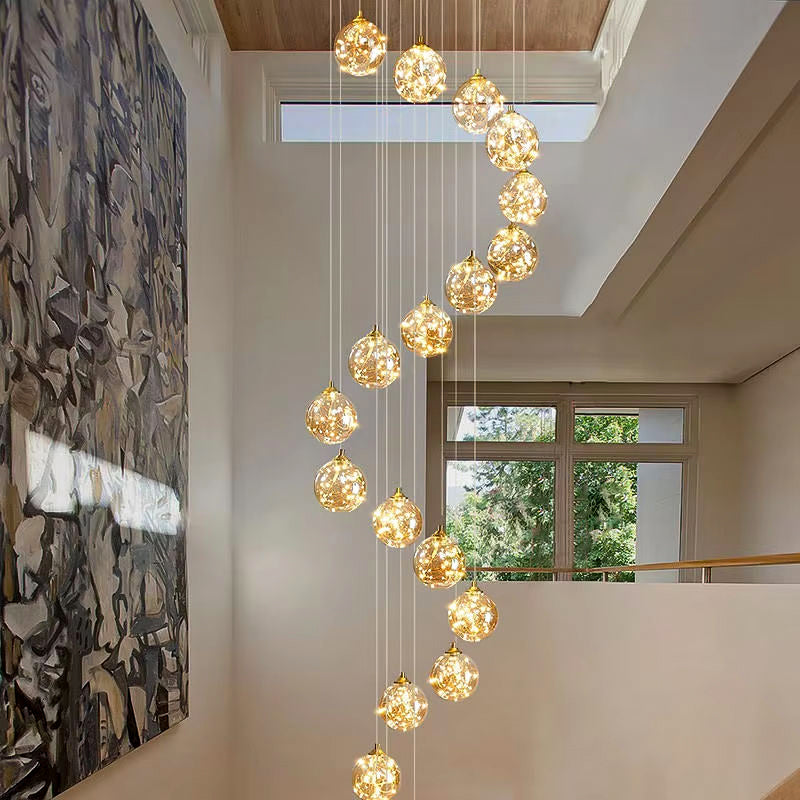 Krištáľový LED luster KILKENNY Culmino, 144W, neutrálne svetlo, priemer 60 cm, zlatý
