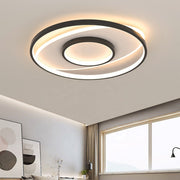 LED luster s figurato diaľkovým ovládaním, 120 W, 3 kruhy, studené/horúce/neutrálne svetlo, nestabilné, čierne