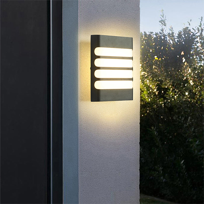 Vonkajšie nástenné svietidlo Raisa, 18W, 6000K, čierne