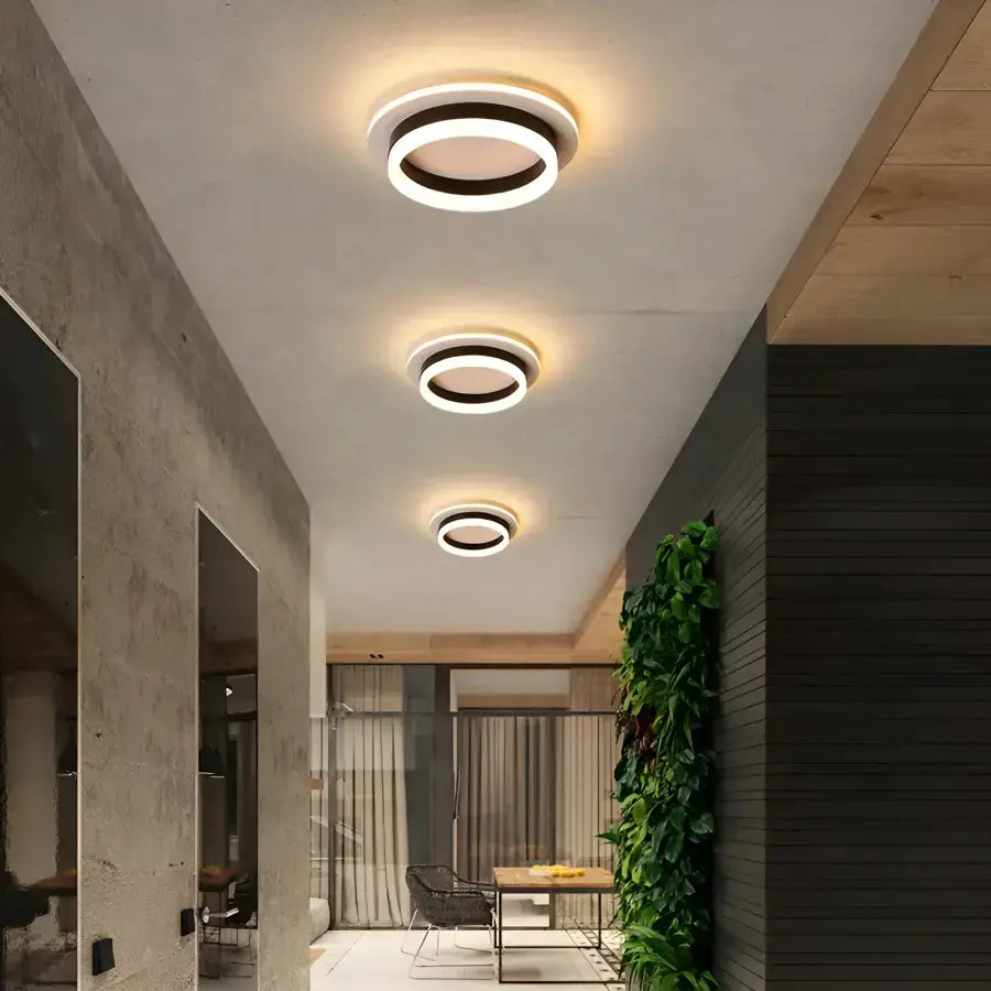 LED luster SOLENA ROTONDA 13W, Priemer 25cm, Studené/Teplé/Neutrálne svetlo, Čiernobiely