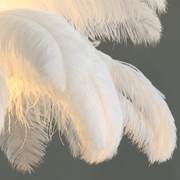 Lampaar Feathers Politidis 1 x E27 170 cm biela