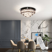 Krištáľový LED luster LLC151/500CH, 64W, 3 prvky, studené/teplé/neutrálne svetlo, stmievateľné, lesklý chróm