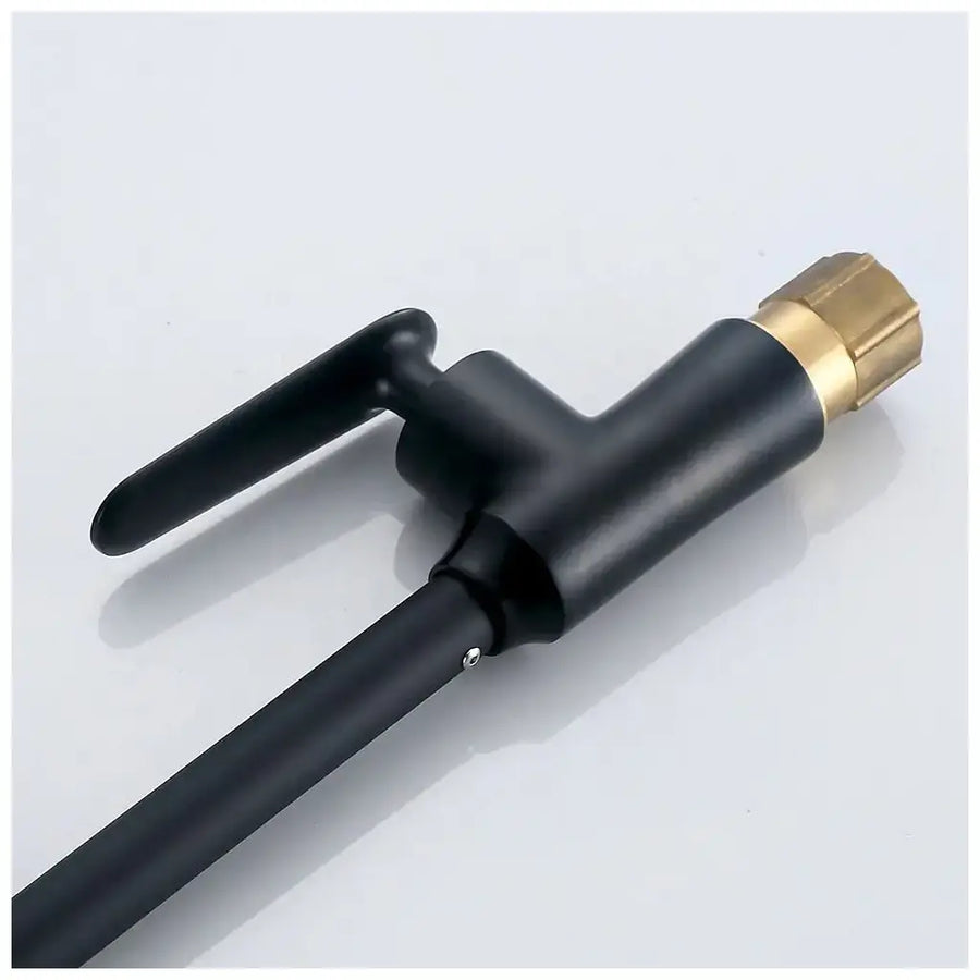 Batériu Washbasin Cabtridge keramická rotačná rúrka Čierne pripojenia vrátane EC01