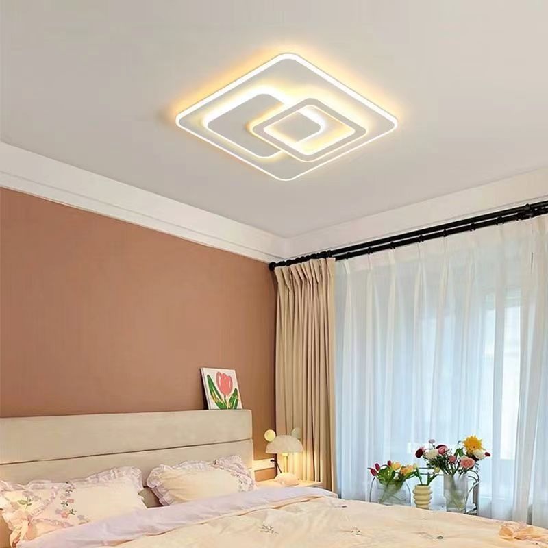 LED luster s diaľkovým ovládaním NOLUX 35W, štvorcový, studené/teplé/neutrálne svetlo, stmievateľné, biely