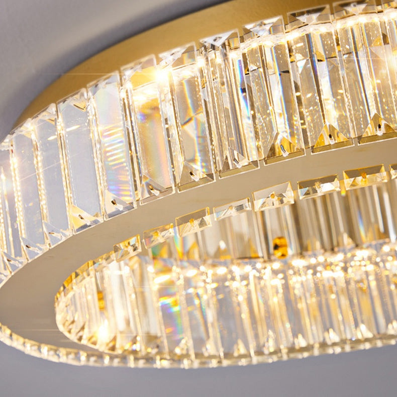 LED kryštál LULUS s 118 W Silver Latifah Diaľkovým ovládaním