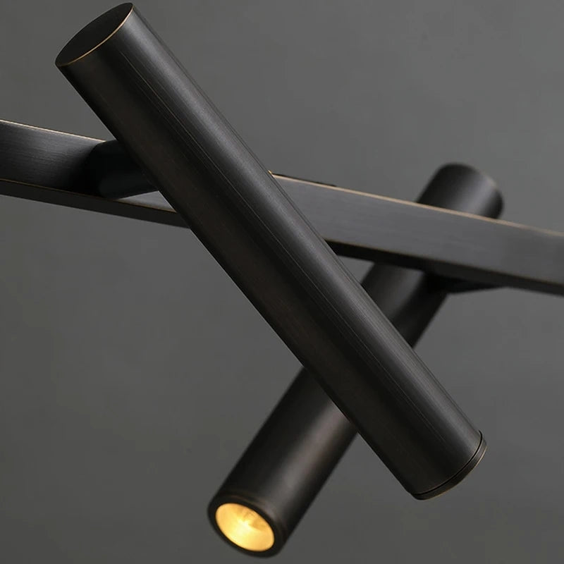 LED luster s diaľkovým ovládaním Harman, 29W, 8 zdrojov, neutrálne svetlo, čierny