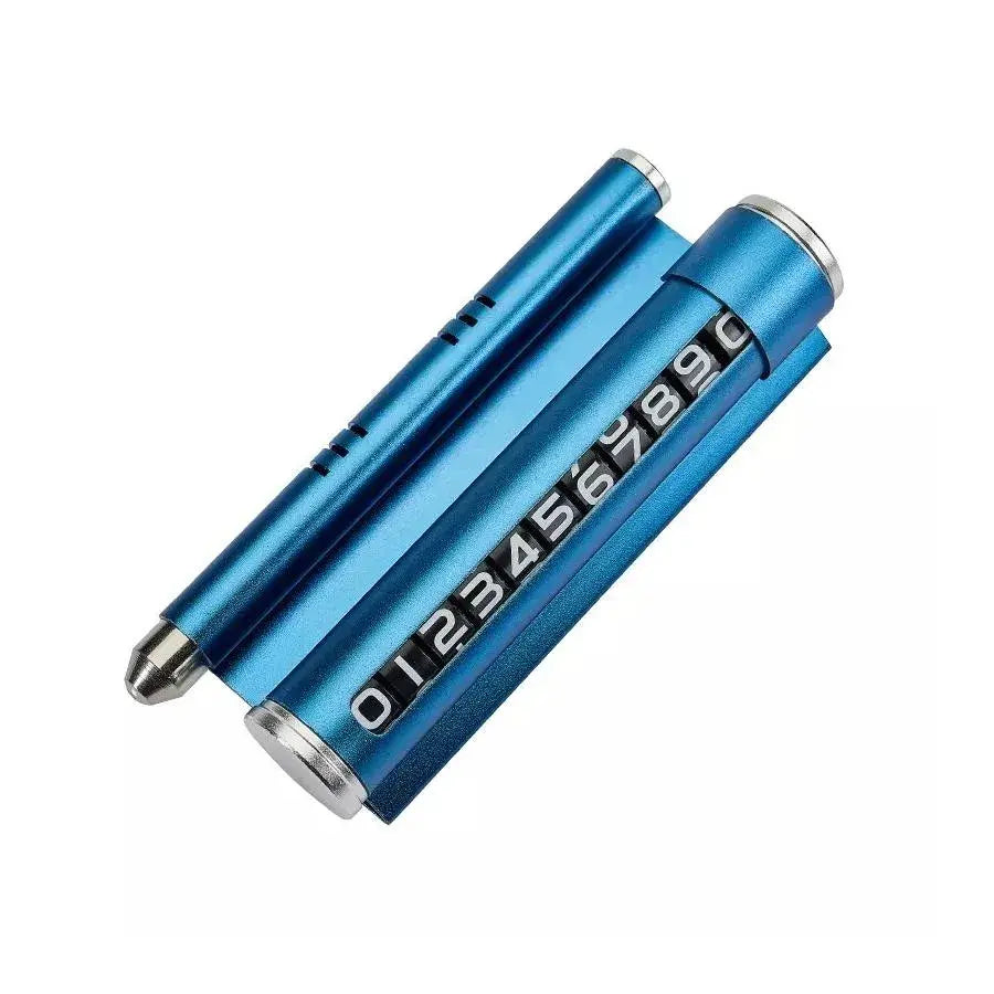 Podpora automobilu na zobrazenie telefónneho čísla, modrá