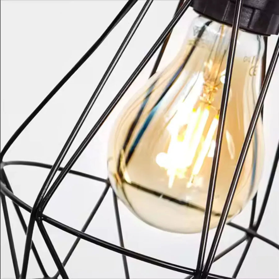 Luster s tienidlom, GRACIE, Diamond, 1XE27, čierny