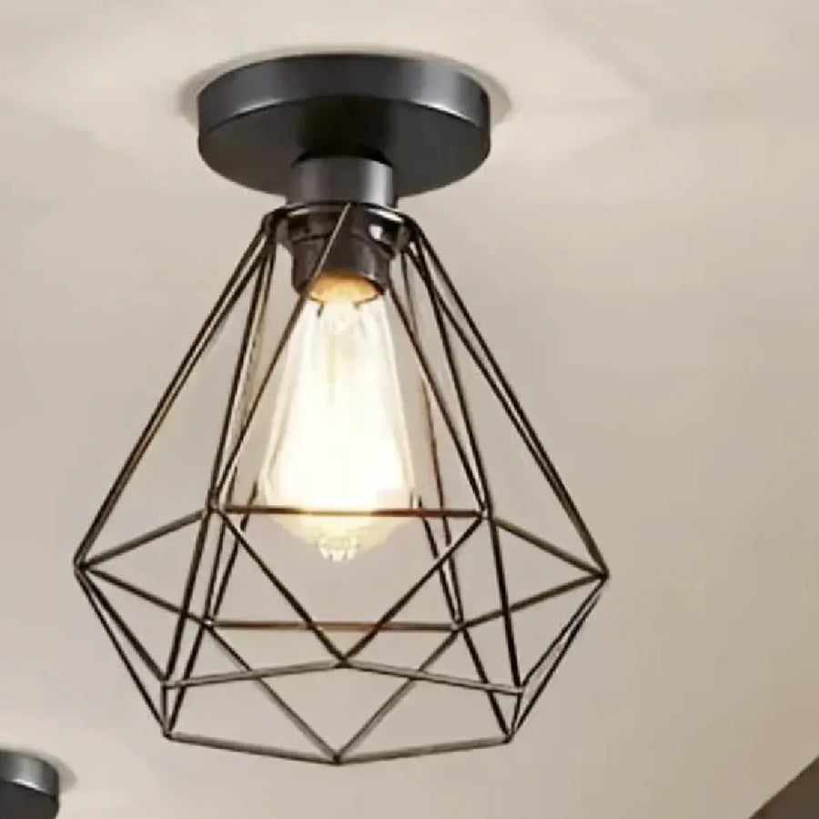 Luster s tienidlom, GRACIE, Diamond, 1XE27, čierny