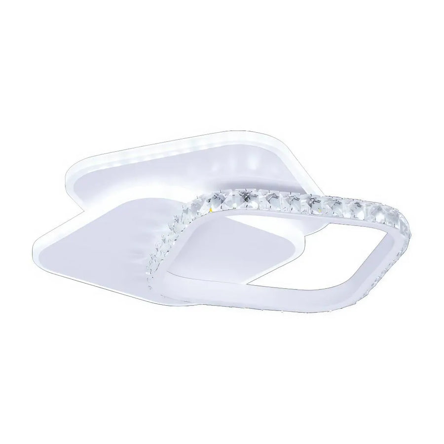 LED krištáľový luster ANASTASIA 17W, Priemer 30cm, Studené/Teplé/Neutrálne svetlo, Biely