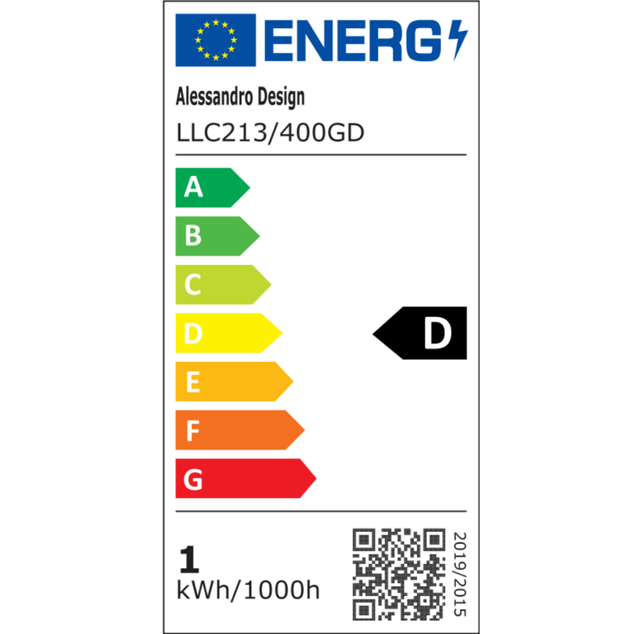 Krištáľový LED luster LLC213/400GD okrúhly, 22W, studené/teplé/neutrálne svetlo, krištáľ, zlatý