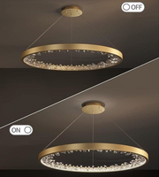 LED LED Casiana s diaľkovým ovládaním, 38W, zlatý, vyhodený