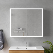 Ingrid skrinka s LED zrkadlom DBP123 80x70 biela