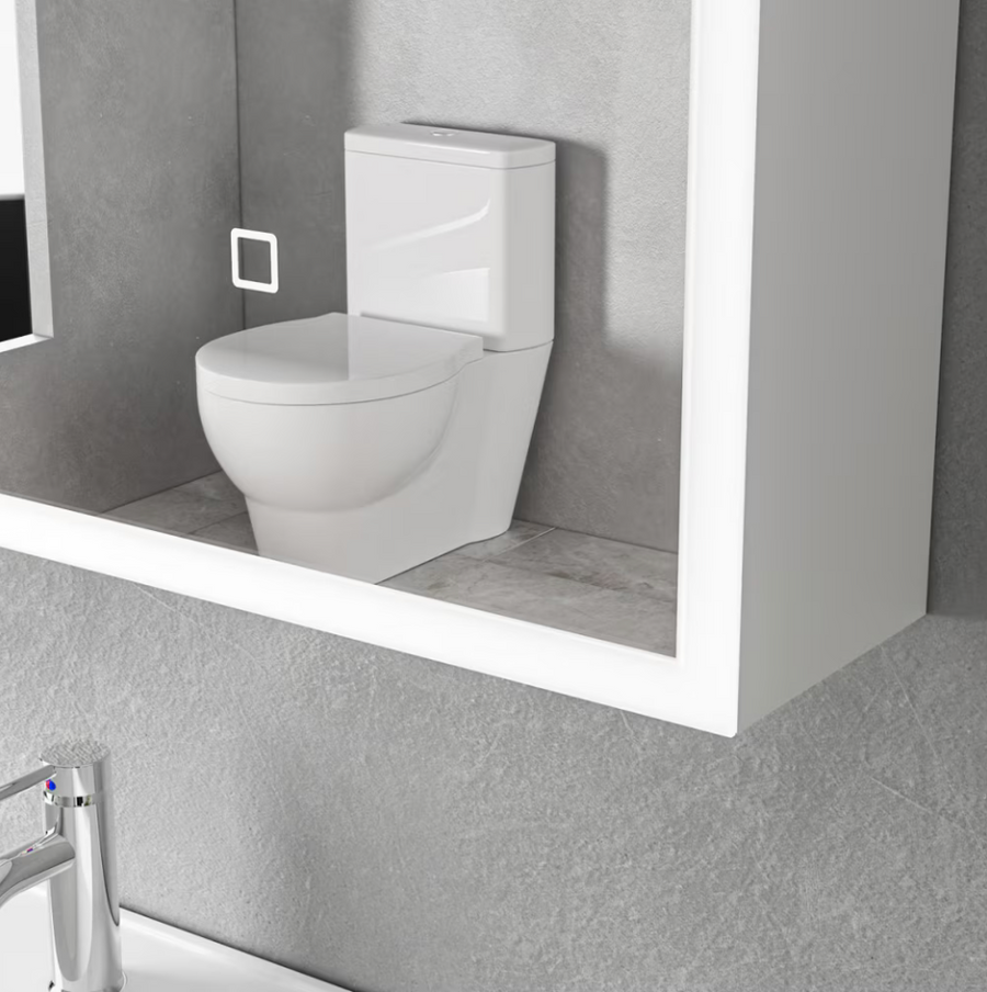 Ingrid skrinka s LED zrkadlom DBP123 80x70 biela