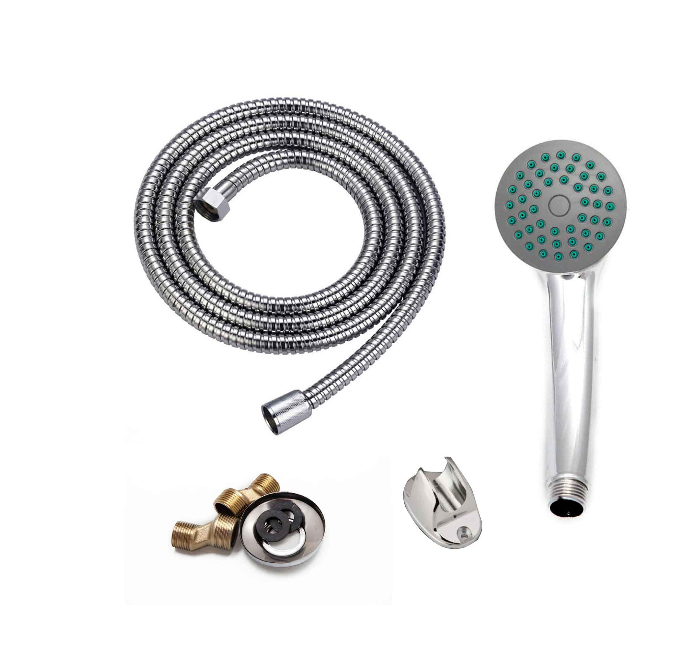 Glosy Chrome Tub Battery - Plná súprava s otočným potrubím 25 cm, para, hadicami a excentrickými zahrnutými