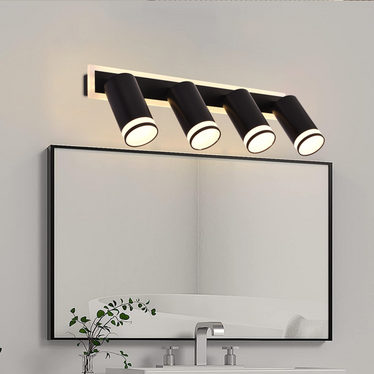 LED luster Ellen 46W studené/teplé/neutrálne svetlo nastaviteľný projektor akryl a čierny kov