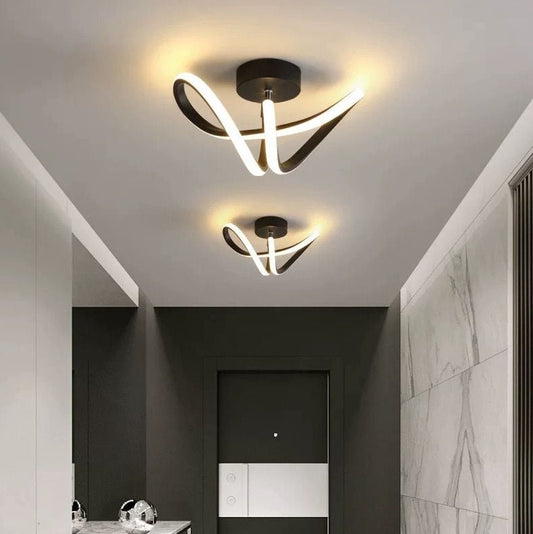 LED LED vrcholový impulz, 24 W, vlnité, studené/horúce/neutrálne svetlo, čierne