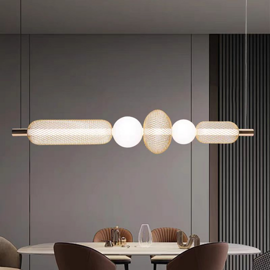 Závesný LED luster LM551/5GD, 27W, svetlo 3000/4000/6000K, zlatý, nastaviteľná výška Moderné lustre Predvolený názov Alessandro Design