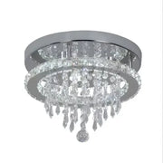 Round Alberian Led Led, 20 W, studené/horúce/neutrálne svetlo, kryštál, lesklý chróm