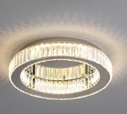 LED kryštál LULUS s 118 W Silver Latifah Diaľkovým ovládaním