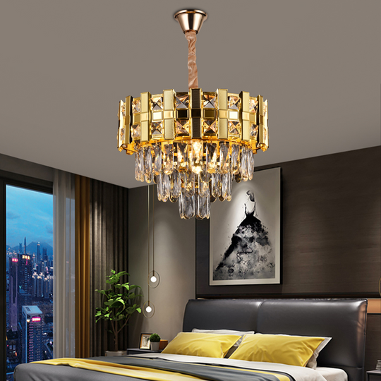 Krištáľový luster BRAN Nobile 5xE14, priemer 40 cm, lesklé zlato, nastaviteľná výška Krištáľové lustre Predvolený názov Alessandro Design