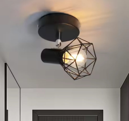 Luster s tienidlom, GRACIE, diamant, 1XE14, čierny, kovový Klasické lustre Predvolený názov Alessandro Design