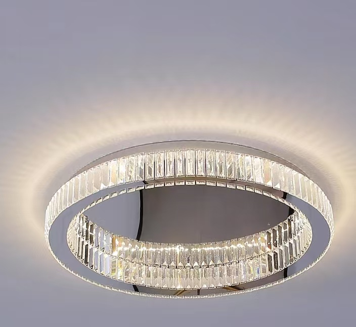 LED kryštál LULUS s 118 W Silver Latifah Diaľkovým ovládaním