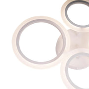 LED luster s diaľkovým ovládaním BETTY 44W, 4 kruhy, studené/teplé/neutrálne svetlo, stmievateľné, biela