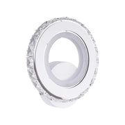 Naneste LED Borandis 20W, biela s chrómom, akrylom a kryštálom, studené/horúce/neutrálne svetlo